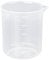 YIZAN 500ml Becher Gradue en Plastique Transparent