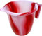Carafe à eau en plastique avec poignée, couleurs assorties, bec de 1,5 l, tasses de cuisine en plastique pour salle de bain, lavage des cheveux HTUK (1 x rouge)
