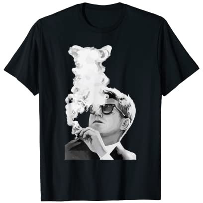 JFK John F Kennedy Cigar Smoking Sonnenbrille T-Shirt T-Shirt