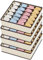 Joyoldelf 4 Stück Aufbewahrungsboxen für Socken und Unterwäsche, 24 Zellen Faltbare Boxen (Faltbox, Drawer Dividers, Schubladen Organizer Stoffboxen zum Aufbewahren von Socken（Hanfasche）