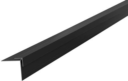 S-Polytec Aluminium Eckprofil, Alu Winkelprofil, Alueckprofil für Aluverbund Platten 3mm, ANTHRAZIT, verschiedene Längen Größen (3mm Anthrazit, Eck- Profil (1 Meter), 1)