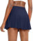 Timuspo Damen Plissee-Tennisrock mit Hose drunter Sommer Sport Reiten Laufen Outdoor Reisen Skorts