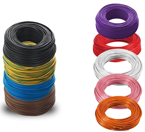 CAVO ELETTRICO FS17 SEZIONI 1.5-2.5 - 4-6 MM² UNIPOLARE 20 METRI (1X4 mm², Grigio)