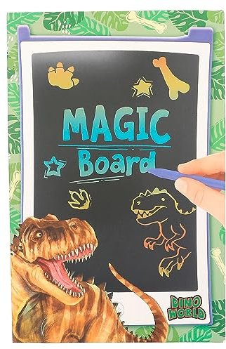 Depesche 12157 Dino World - Magic Board, LCD-Tafel und Zeichenstift enthalten, zum malen und skizzieren
