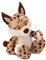 NICI Wild Friends Kuscheltier Luchs Lyka 50 cm - Niedliches Stofftier zum Kuscheln, Spielen und Liebhaben, Nachhaltig produziertes Plüschtier - 49810