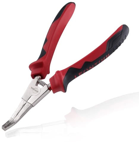 LEONTOOL 20,3 cm Sicherungsringzange, spezielle Sicherungsringzange mit Winkelspitze und gebogener Nase für Getriebe-Transfergehäuse