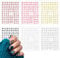 LASUROA 6 Sheets Bow Nail Stickers, Self-Adhesive 3D Colored Bowknot Nail Decals for Home Salon (6 Colors)