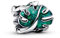 PANDORA Moments Grüne Monstera Blätter Charm aus Sterling Silber, Kompatibel Moments Armbändern, 793332C01