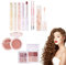 Korean Make Up Set | 8 Teilige All In 1 Komplettes Make Up Set | Make Up Geschenkset Für Frauen | Damen Langlebiges Kosmetische Schmink Set Mit Lippenstift Rouge Lidschatten Augenbrauenstift