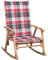 CIADAZ Schaukelstuhl mit Auflage, Gartenmöbel, Gartenstuhl, Gartensessel, Lounge-Sessel, Terrassenstuhl, Outdoor Chair, Bambus
