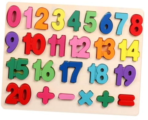 Milageto Holzspielzeug ab 3 4 5 6 7 8 Jahren Kinder, Buchstaben-Lernspiele Kinder Stifte-Puzzle Spielzeug Montessori Sortierspielzeug für Vorschule Junge Mädchen, 1 bis 20 Zahlen