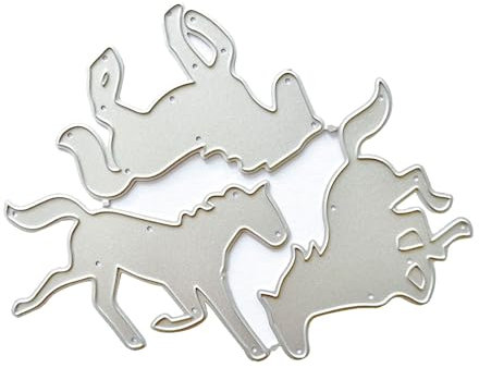 Metall-Stanzschablone mit Pferde-Motiv, Scrapbooking, Schablone, Karten, Fotoalbum, Vorlage, Dekoration, Handwerk