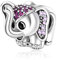 Lkwidi Charme Elefant Charms Anhänger 925 Sterling Silber Charm Pendant für Europäische Armbänder und Halsketten