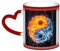 WSHFFILO Tasse mit Yin-Yang-Feuer, wasserbedruckt, Farbwechsel, Keramik, wärmeempfindlich, Farbwechsel, Kaffeetasse