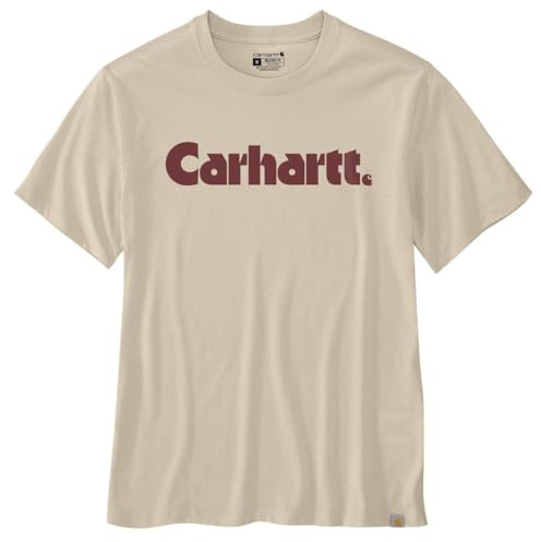 Carhartt Herren-T-Shirt, lockere Passform, leicht, kurzärmelig, Logo-Grafik