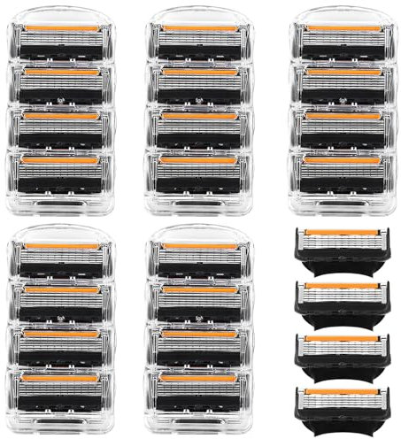 ProGlide Nassrasierer Herren Rasierklingen, 24er Ersatzklingen für Nassrasierer,Fusion 5 klingen vorteilspacks,Pro glide rasierklingen,Fusion 5 proglide