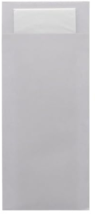 Europochette Classic Sized Sea Salt Cutlery Pouch White 2ply Napkin (Pack 500) | Classic-sized pocket keeps utensils sanitary, saving setup time for busy outdoor dining and high-volume catering.
