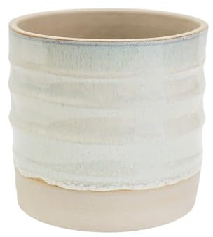 Ivyline Plant Pot Planter, Ceramic, White, Large