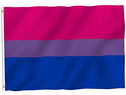 Flagal del orgullo bisexual Polyéster Flagal Bisexual Color vívido Fade UV Resistente a doble costura con arandelas de latón 90 * 150cmflag