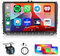 6G+128G 8-Core Radio para VW Passat B6 Golf 5/6 Touran T5 Tiguan Polo Jetta Seat Skoda con Carplay Android Auto, Hodozzy Pantalla Táctil de 9 Pulgadas con Bluetooth GPS, WiFi, DSP, FM/RDS, Cámara