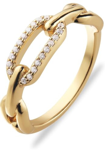 CHRIST Damen-Ring 925er Silber, recycelt Zirkonia