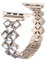LPMPCZKZGF Moda mujer correa de acero inoxidable compatible con banda de reloj de Apple 40mm 44mm 38mm 42mm pulsera compatible con iWatch 6 SE 5 4 3 Pulsera de diamante Watch strap(Retro Gold,Series 3
