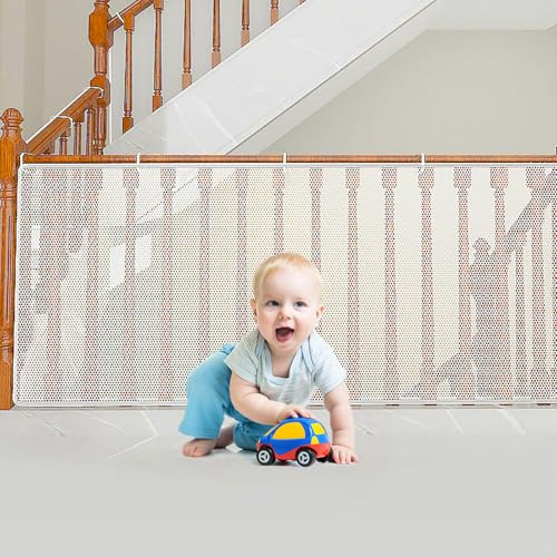 Kinder Treppenschutznetz, 300x90cm Treppenschutznetz Sicherheitsnetz | Baby Balkonnetz, Safety Net Kids, Verdicken Treppenschutznetz, Balkon Geländer Treppenschutznetz, für Kinder, Haustiere