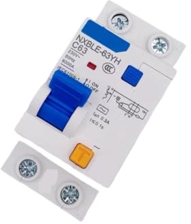 Disjoncteur différentiel NXBLE-63YH 300 mA 0,3 A, interrupteur magnéto-thermique 20 A, 25 A, 32 A, 40 A, 63 A(2P,63A)
