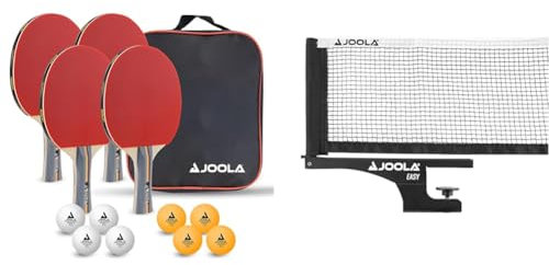 JOOLA Tischtennis-Set Team School & Easy Tischtennisnetz, Mehrfarbig, One Size