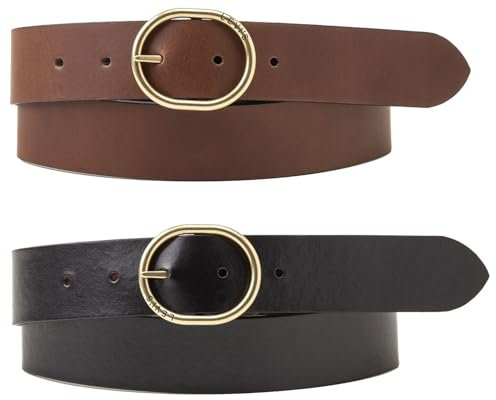Levi's Damen Arletha Reversible Gürtel, Brown, 100