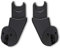 ABC Design Adapter Limbo - ABC Design Tulip/Maxi-Cosi/Cybex Adapter für Babyschalen & Autositz - passend für City-Kinderwagen Limbo - Farbe: black