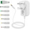 YUWLDD Power Supply Adapter 12V 3A 36W,Power Plug for Home Appliances,CCTV Camera,Yamaha keyboard,Routers,Hubs,LED strips,Telekom,T-Com,Speedport,Radiowecker,Scanner,Switch + 7 Different Plugs
