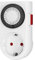HBN Mechanische Zeitschaltuhr Tageszeitschaltuhr Analoge Zeitschalt-Steckdose für Innenbereich 24-Stunden-Programm, 16A/3.680W, 30 Minuten Takt, 1 Stück