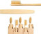 Prademir Bambus Zahnbürste 4er Set | Plastikfreie Zahnbürste aus Holz | Öko Zahnbürsten | Bamboo Toothbrush | Bambuszahnbürste mit Naturborsten | Holzzahnbürste Vegane Zahnbürsten | Öko