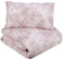Fazzini Parure copripiumino (senza il lenzuolo di sotto) per letto da una piazza e mezza in Puro Percalle di cotone art. Kimono (Rosa 1)