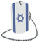 U24 Dog Tag Erkennungsmarke ID Tag an Kette Flagge Israel Alu 30 x 50 mm
