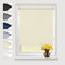 Eurohome Verdunkelungsrollo Thermo Rollo 120x130cm (Stoffbreite 116 cm) Creme Klemmfix ohne Bohren mit gleichfarbige Beschichtung Seitenzugrollo Oeko-TEX Standard 100 Klemmrollo für Fenster & Tür