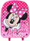 TDL Minnie Mouse Kinderkoffer mit Rollen - Kinder Reise Trolley und Handgepäck - Handgepäck Trolley - Reisekoffer - Langlebiger Kindertrolley - Reisegepäck und Handgepäck - Trolley Tasche