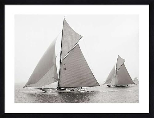ART PRINT CAFE' – Segelboot Wasp. Gerahmte Kunstdrucke, Rahmenfarbe: Schwarz