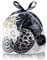 Qingbei Rina Decorative Balls for Bowls,Assorted Vase Filler for Centerpieces,Wicker Rattan Balls Decorative Orbs Woven Spheres,Bowl Fillers for Home Decor,Wedding,Mother's Day(Black)