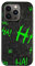 SIMPLYMDRN Tough Case for iPhone 15 Pro Max [Compatible with Magsafe] - Joker Haha Design - Cool Case for Men - Superhero Villain Designer Cover - Tough and Shockproof (Jok3ster Green)