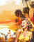 Composition Notebook: Sunset Playtime: Journal with a Retro Pinup and Her Pup