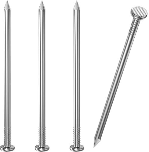 Dayalo 50 Stück Stahlnägel 50mm, Nägel, Dachpappennägel, Edelstahl A2 V2A, Nails für Wood und Betonwände