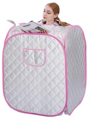 Heimsauna, Tragbare Sauna 3,0 l 1500 W Dampfnerator, zusammenklappbare intellinte Fernbedienung, persönliches SPA-Sauna-Dampfzelt,Sauna bequemer genießen(AJ-PS03S)