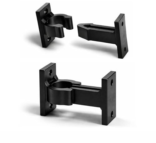 IdeaGenesis - Juego Retenedores para Ventanas y Contraventanas Exterior – Sujeta Ventanas Abiertas Resistente al Viento | Tope Ventana | Grillo Antióxido | Repuesto para Mallorquinas (Negro, Mini)