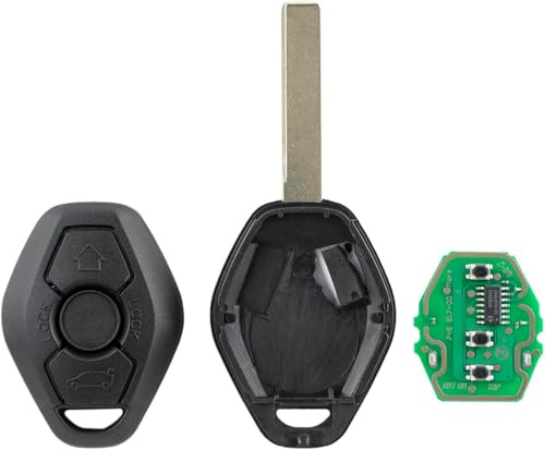 MSKEYZ For EWS System For BMW E53 Key Car Remote Key For BMW E46 Remote BMW E39 E83 E53 E85 E86 X3 X5 Z4 3 5 Series E46 Key Fob 433MHZ with ID44 PCF7935 Chip HU92 Blade BMW EWS Key