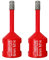 SHDIATOOL Dry Diamond Drill Core Bit 2pk Diameter 6mm Vacuum Brazed Drilling Porcelain Tile Granite Marble