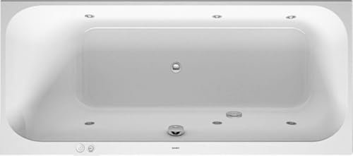 Duravit DU Whirlwanne Happy D.2 1700x750mm Einbauv. R-Schräge li. Jet-System, weiß