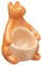 KitchenCraft Ceramic Kangaroo-Shaped Novelty Egg Cup, 9.5 x 7.5 x 10.5 cm (3.5 x 3 x 4) - Beige / Brown
