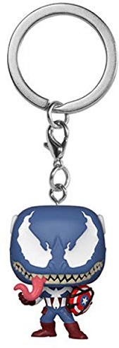 Funko POP! Keychain Marvel Venom - Captain America Vinyl Figure